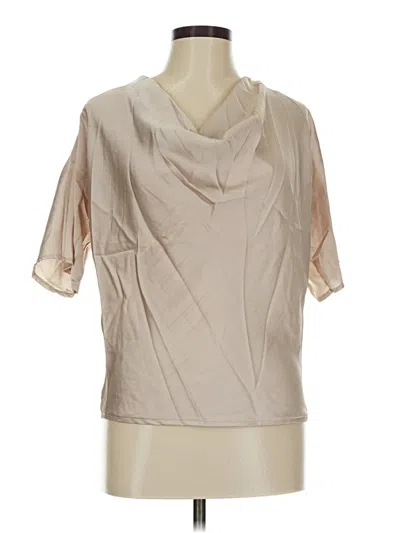 Pre-owned Boohoo Short Sleeve Blouse In Brown