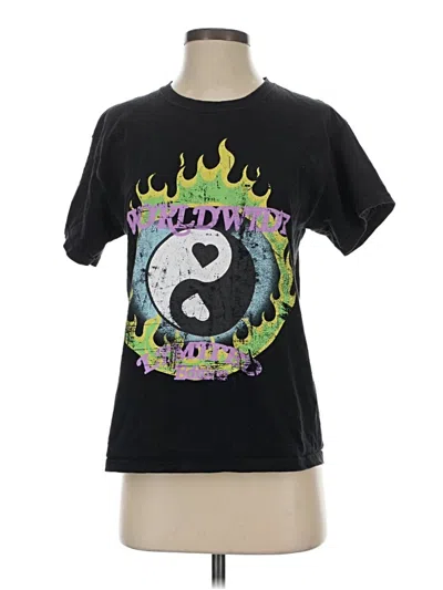 Pre-owned Boohoo Short Sleeve T-shirt In Black