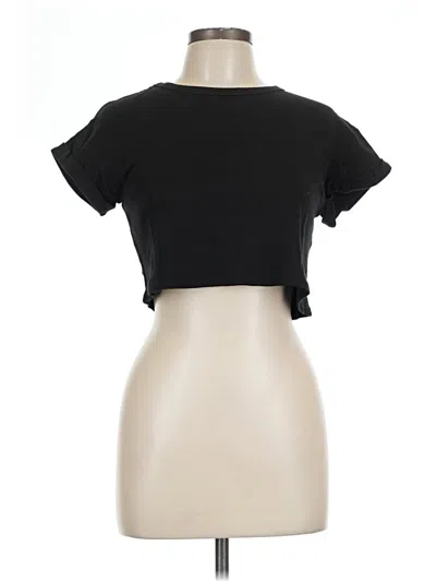 Pre-owned Boohoo Short Sleeve T-shirt In Black