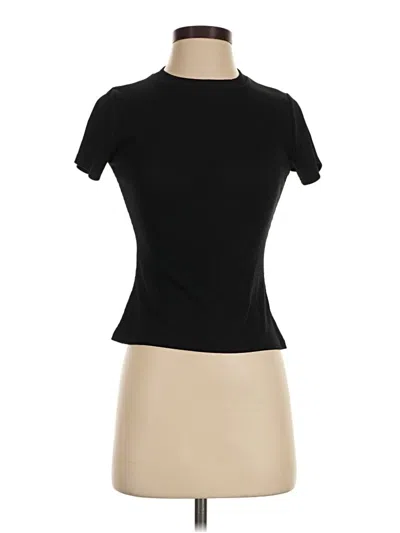 Pre-owned Boohoo Short Sleeve T-shirt In Black