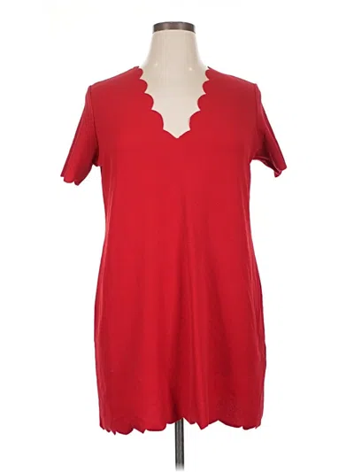 Pre-owned Boohoo Short Sleeve T-shirt In Red