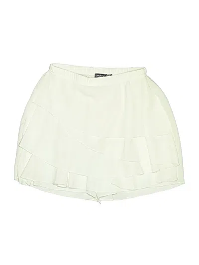 Pre-owned Boohoo Skort In White