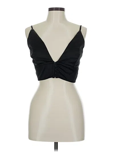 Pre-owned Boohoo Sleeveless Blouse In Black