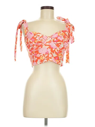 Pre-owned Boohoo Sleeveless Blouse In Orange