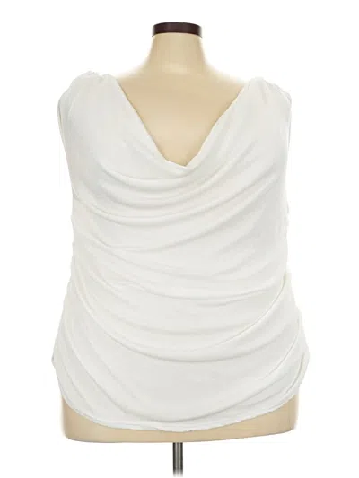 Pre-owned Boohoo Sleeveless T-shirt In Ivory