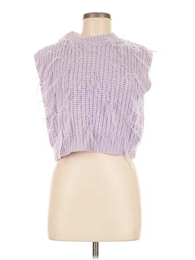 Boohoo Sweater Vest In Purple