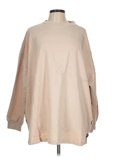 Pre-owned Boohoo Sweatshirt In Tan