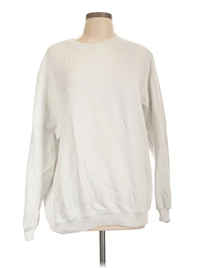 Pre-owned Boohoo Sweatshirt In White