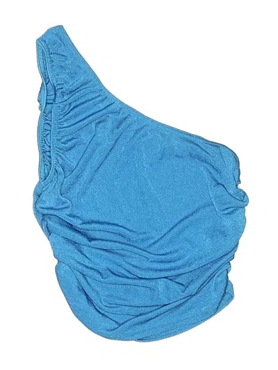 Pre-owned Boohoo Swimsuit Bottoms In Blue
