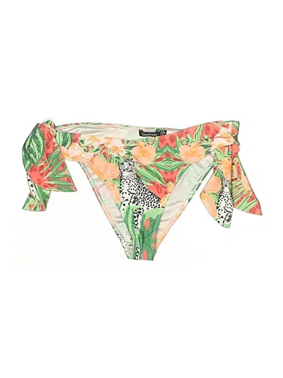 Pre-owned Boohoo Swimsuit Bottoms In Green