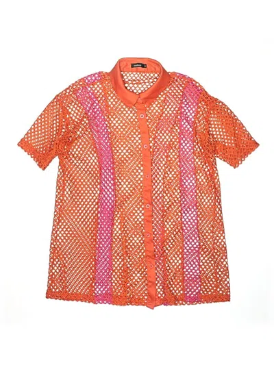 Pre-owned Boohoo Swimsuit Cover Up In Orange