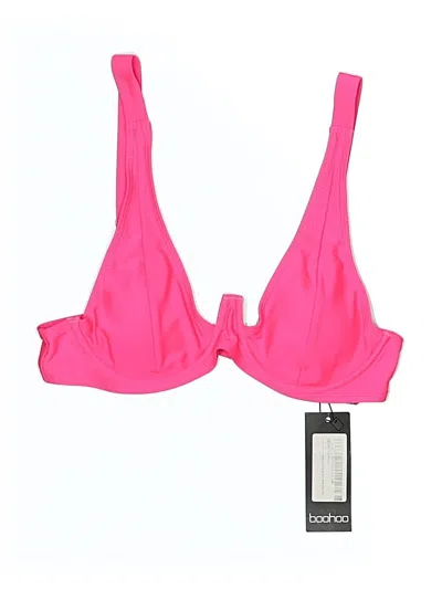 Pre-owned Boohoo Swimsuit Top Pink Swimwear