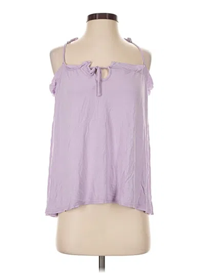 Pre-owned Boohoo Tank Top Purple Halter Neckline Tops