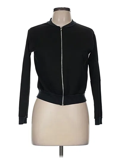 Pre-owned Boohoo Track Jacket In Black
