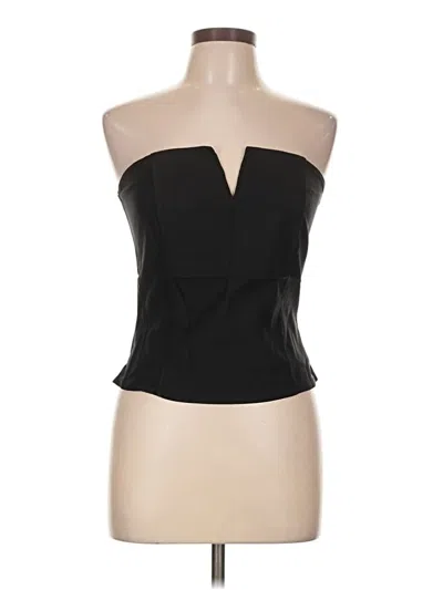 Boohoo Tube Top Black Strapless Neckline Tops