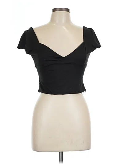 Pre-owned Boohoo Tube Top Black Sweetheart Neckline Tops