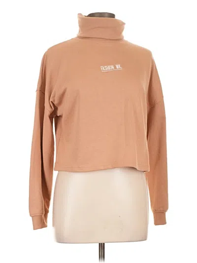 Pre-owned Boohoo Turtleneck Sweater In Tan