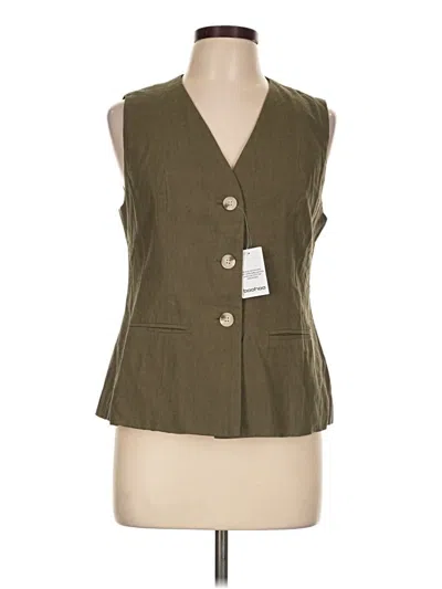 Pre-owned Boohoo Tuxedo Vest In Green