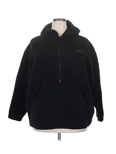 Pre-owned Boohoo Zip Up Hoodie In Black