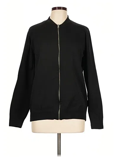 Pre-owned Boohoo Zip Up Hoodie In Black