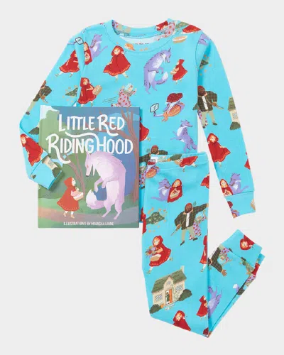 Books To Bed Kid's Little Red Riding Hood Book & Pajama Gift Set In Blue