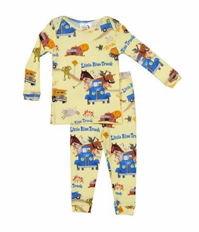 Books To Bed Kids Little Truck Pajamas In Yellow