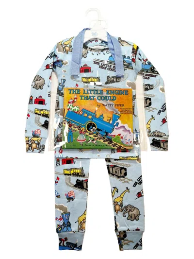 Books To Bed Little Boy's & Boy's Cotton 3-piece Pajama & Book Set In Blue