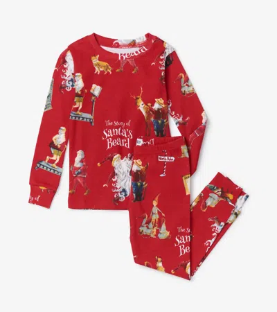 Books To Bed Kids' The Story Of Santa's Beard Pajamas In Red