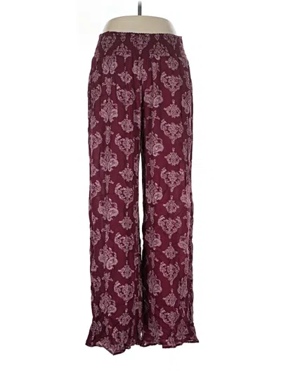 Pre-owned Boom Boom Jeans Casual Pants In Burgundy