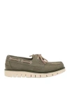 Boomerang Woman Loafers Military Green Size 7 Leather