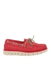 Boomerang Woman Loafers Red Size 5 Leather In Red