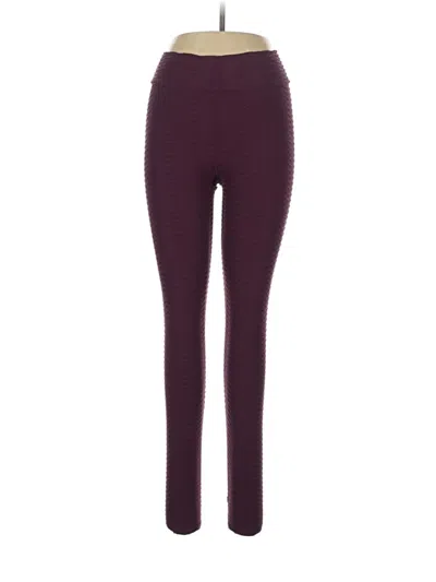 Pre-owned Booty By Brabants Active Pants In Burgundy