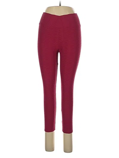 Pre-owned Booty By Brabants Leggings In Burgundy