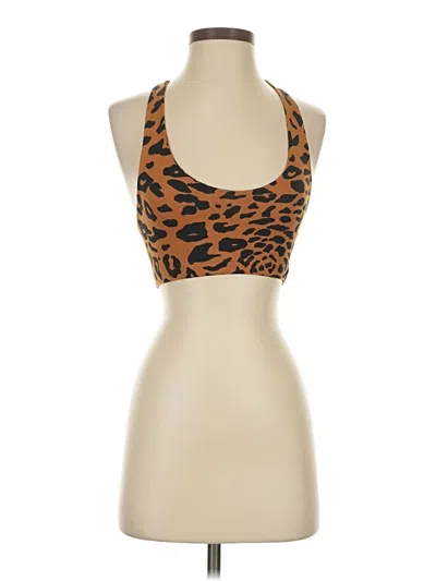 Pre-owned Booty By Brabants Tank Top Brown Halter Neckline Tops
