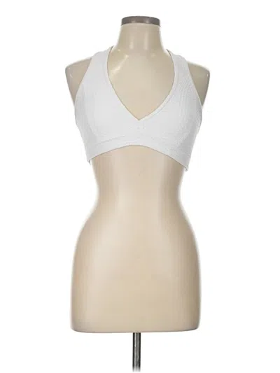 Pre-owned Booty By Brabants Tank Top White Halter Neckline Tops