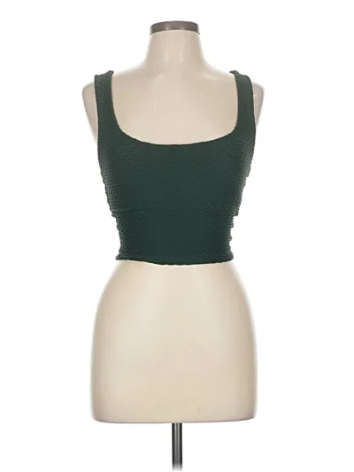 Pre-owned Booty By Brabants Tube Top Green Strapless Neckline Tops