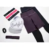 Bootyful Leggings & Shorts 5-piece Workout Gift Set In Roy Sap/blk/pk