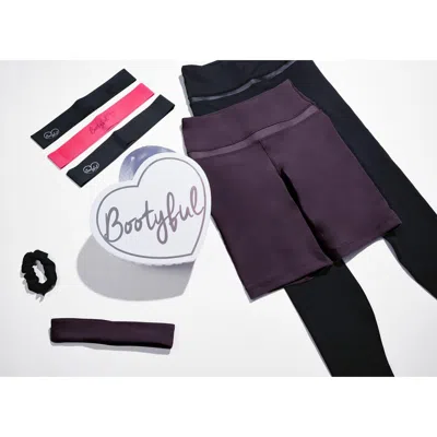 Bootyful Leggings & Shorts 5-piece Workout Gift Set In Roy Sap/blk/pk