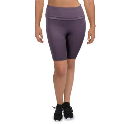 Bootyful Womens Knit Fitness Bike Short In Purple