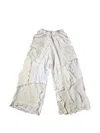 Borbala Fluff Patchwork Trousers In White
