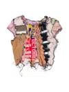Borbala Patchwork Short-sleeve T-shirt In Pink