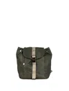 Borbonese Medium Fold Backpack In Green
