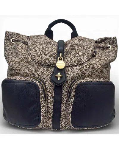 Borbonese Backpack  Op Natural/nero - 91010199-0189-x11 In Black