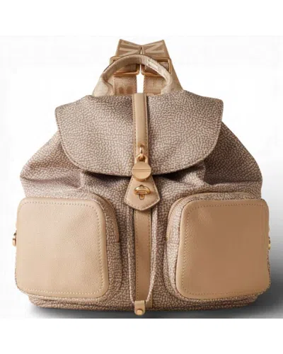 Borbonese Backpack  Sand - 91010199-0189-c75 In Beige