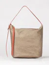 Borbonese Printed Strap Tote Bag In Brown