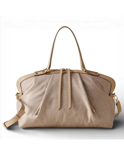 Borbonese Bag Bauletto M. With Shoulder Strap  Sand - 91010218-ah1-c75 In Beige