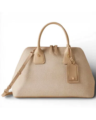 Borbonese Bag Bauletto M. With Shoulder Strap  Sand - 91010252-0193-c75 In Beige