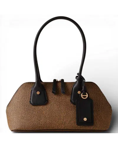 Borbonese Bag Bauletto S.  Op Natural/nero - 91010248-0193-311 In Black