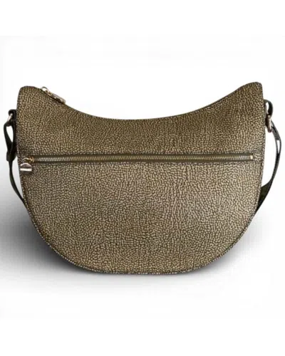 Borbonese Bag Luna Bag Medium  Recycled Fabric Op Olive - 934109-i15-n41 In Other