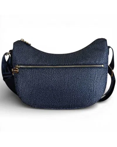 Borbonese Bag Luna Bag Small  Blue Lapis Op Recycled Fabric - 934107-i15-825